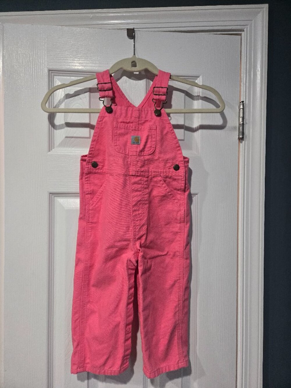 Carhartt pink toddler overalls 24 months